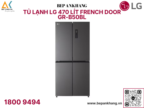 Tủ lạnh LG French Door 470L màu đen GR-B50BL